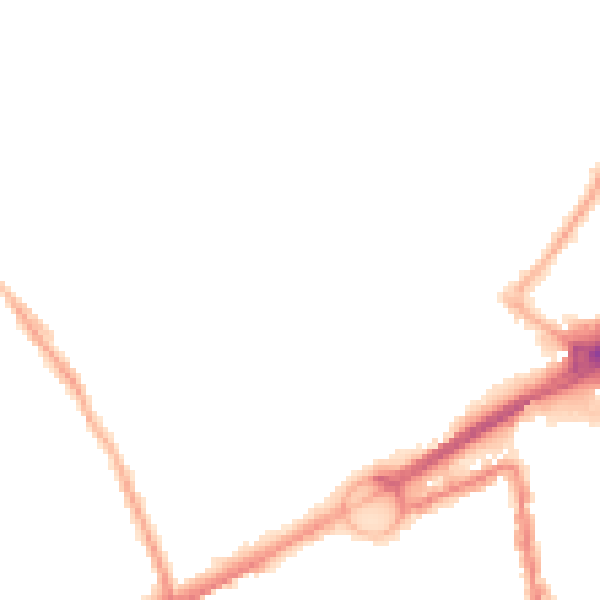 Night-time road noise heatmap for L21 2PR