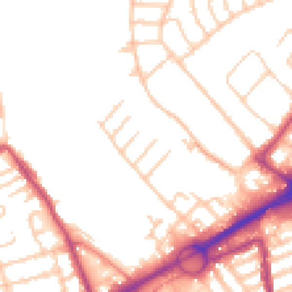 Daytime road noise heatmap for L21 2PS