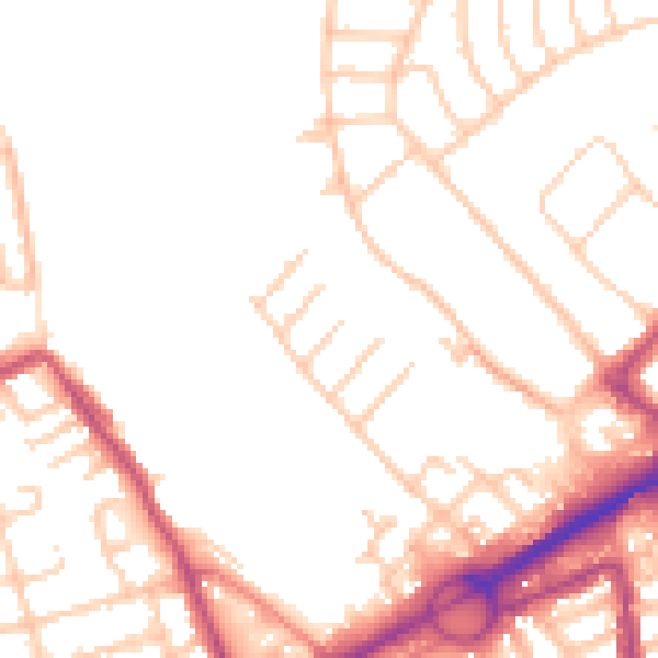 Daytime road noise heatmap for L21 2PT