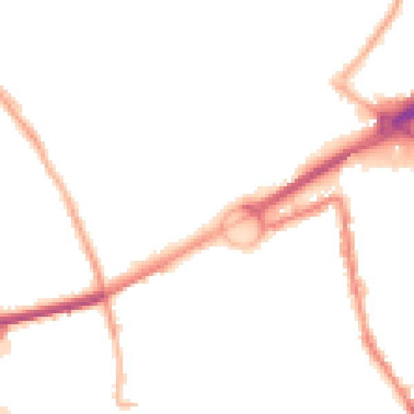 Night-time road noise heatmap for L21 2PY