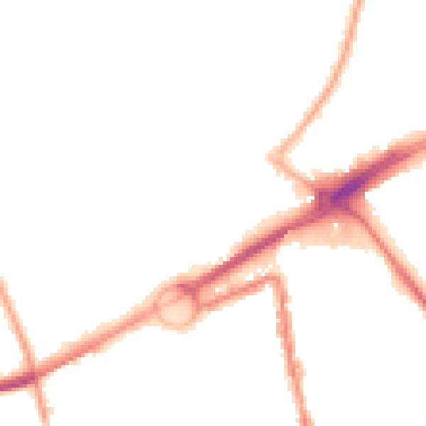 Night-time road noise heatmap for L21 2QL