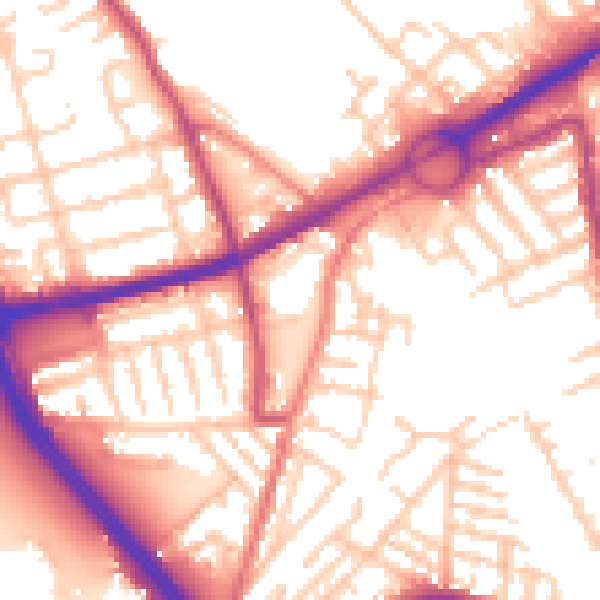 Daytime road noise heatmap for L21 3TB