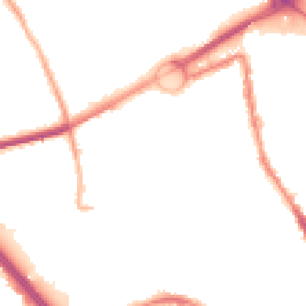 Night-time road noise heatmap for L21 3TE