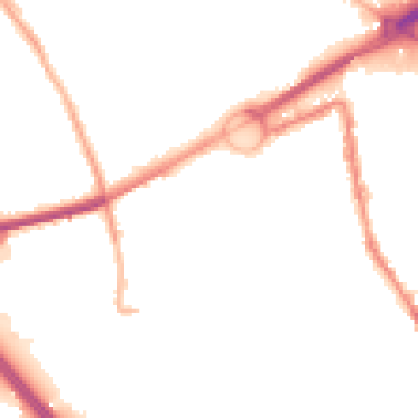Night-time road noise heatmap for L21 3TQ