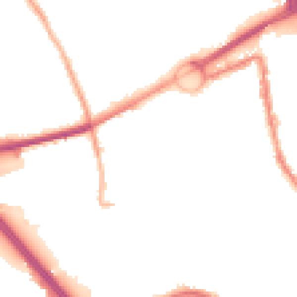 Night-time road noise heatmap for L21 3TR