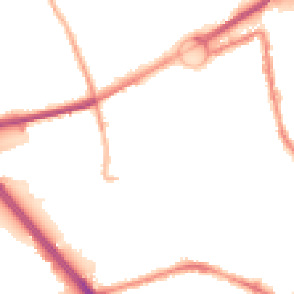 Night-time road noise heatmap for L21 3TS