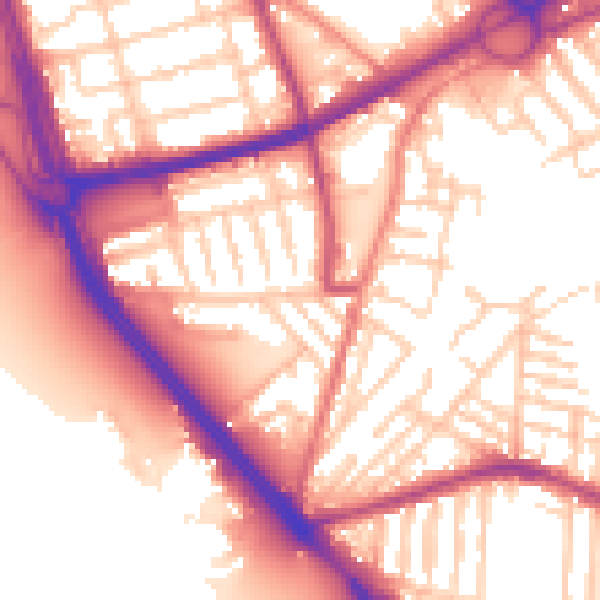 Daytime road noise heatmap for L21 4LL