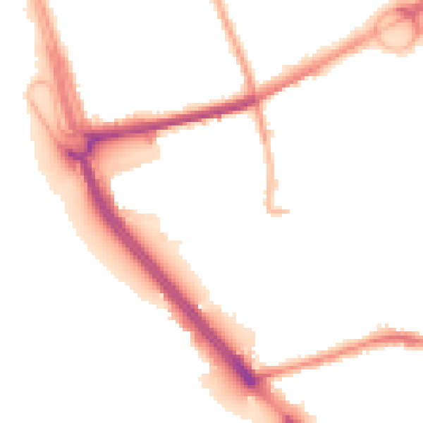 Night-time road noise heatmap for L21 4LN