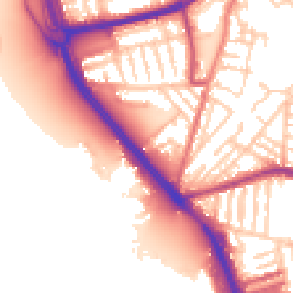 Daytime road noise heatmap for L21 4ND