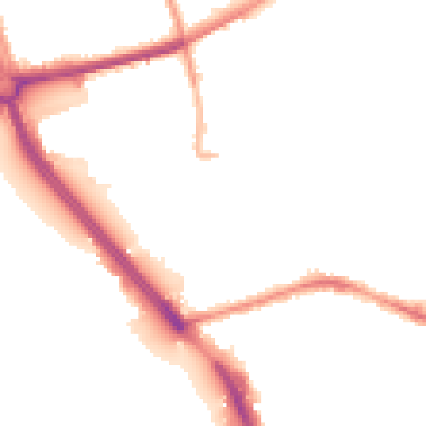 Night-time road noise heatmap for L21 4NU