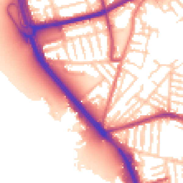 Daytime road noise heatmap for L21 4PA