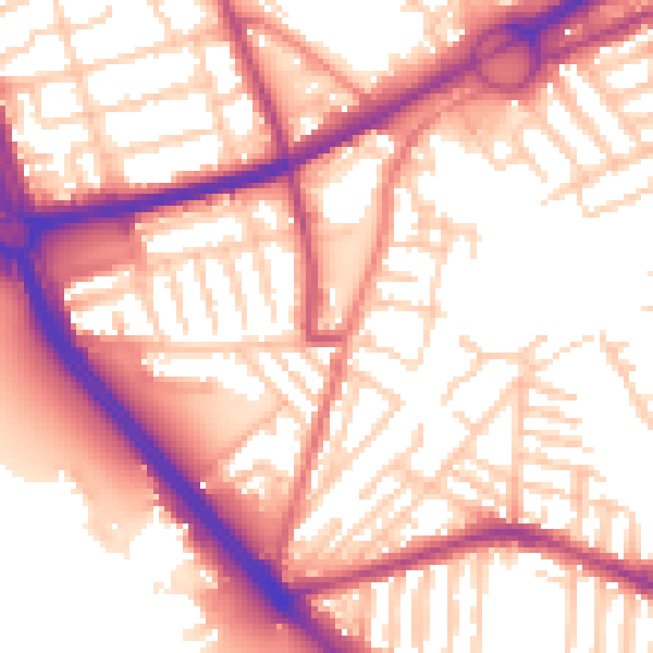 Daytime road noise heatmap for L21 4PJ