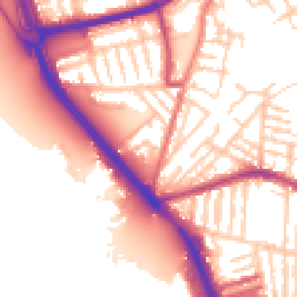 Daytime road noise heatmap for L21 4PL