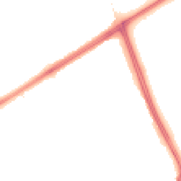 Night-time road noise heatmap for L21 5HU