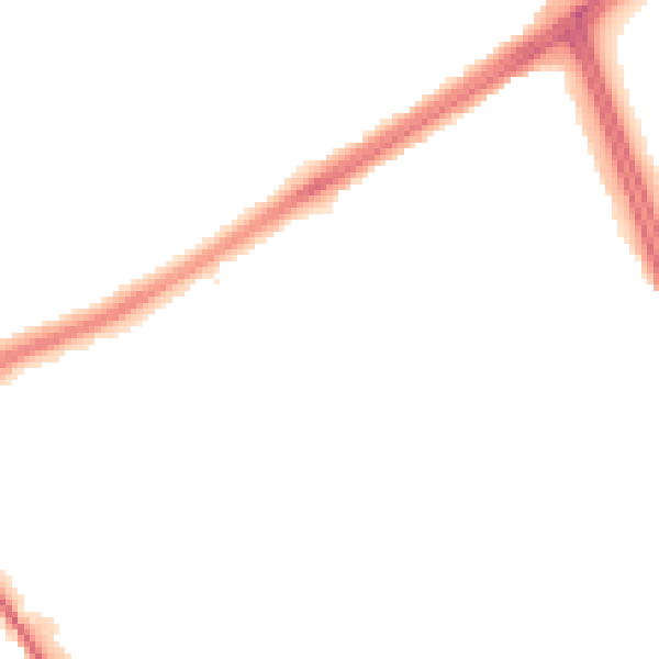 Night-time road noise heatmap for L21 5JU