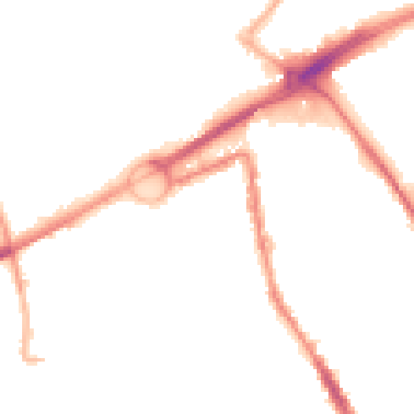 Night-time road noise heatmap for L21 6ND