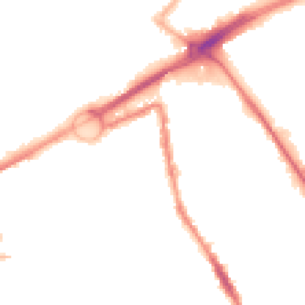 Night-time road noise heatmap for L21 6NL