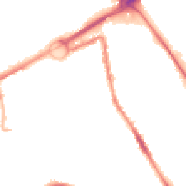 Night-time road noise heatmap for L21 6NP
