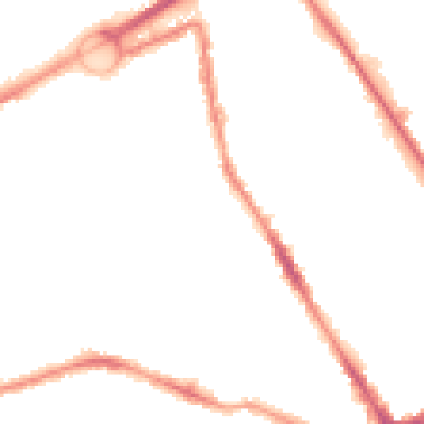 Night-time road noise heatmap for L21 6NY