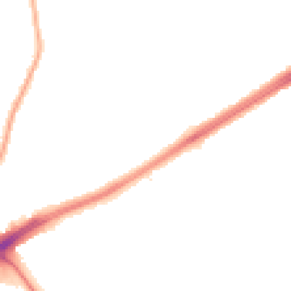 Night-time road noise heatmap for L21 7RD