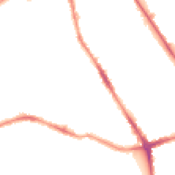 Night-time road noise heatmap for L21 8HH