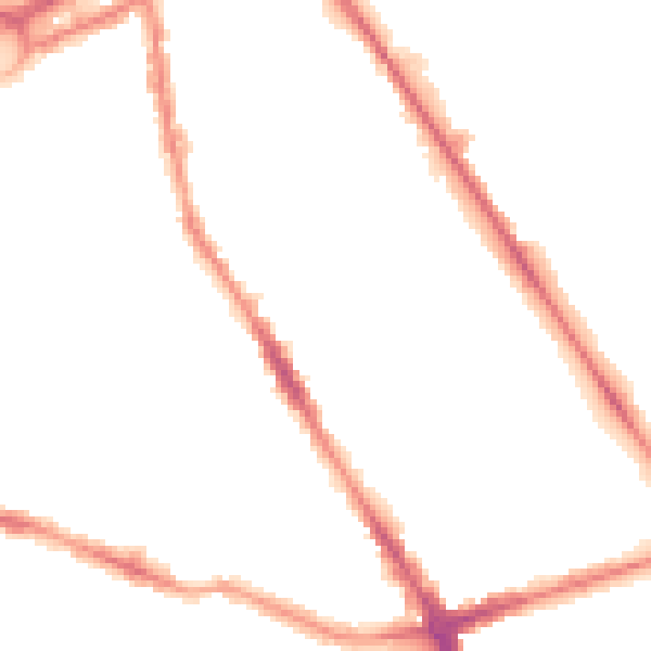 Night-time road noise heatmap for L21 8JE
