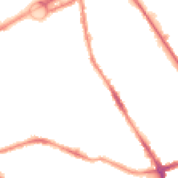 Night-time road noise heatmap for L21 8JX