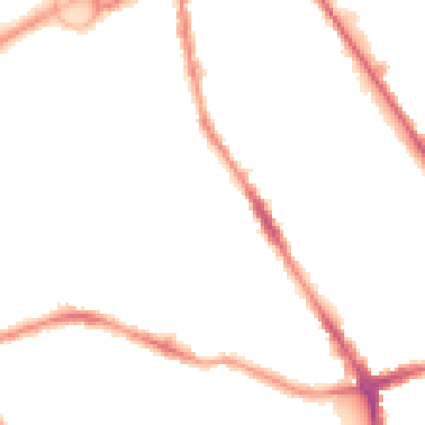 Night-time road noise heatmap for L21 8LA