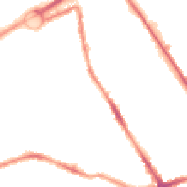 Night-time road noise heatmap for L21 8LH