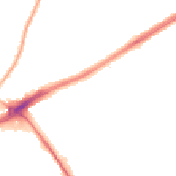 Night-time road noise heatmap for L21 8LT
