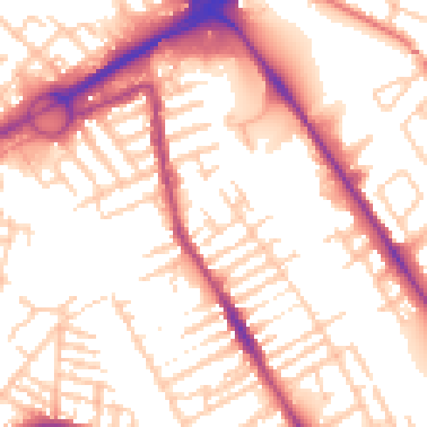 Daytime road noise heatmap for L21 8LU