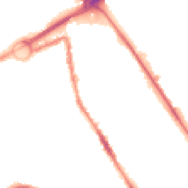 Night-time road noise heatmap for L21 8LU