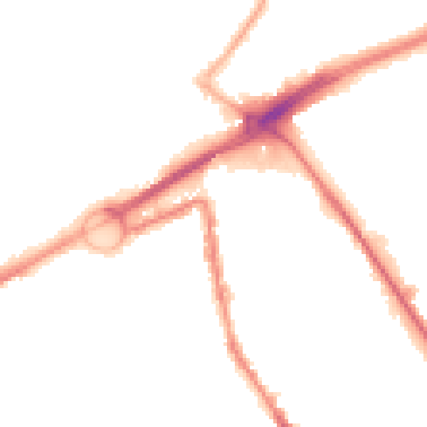 Night-time road noise heatmap for L21 8NJ