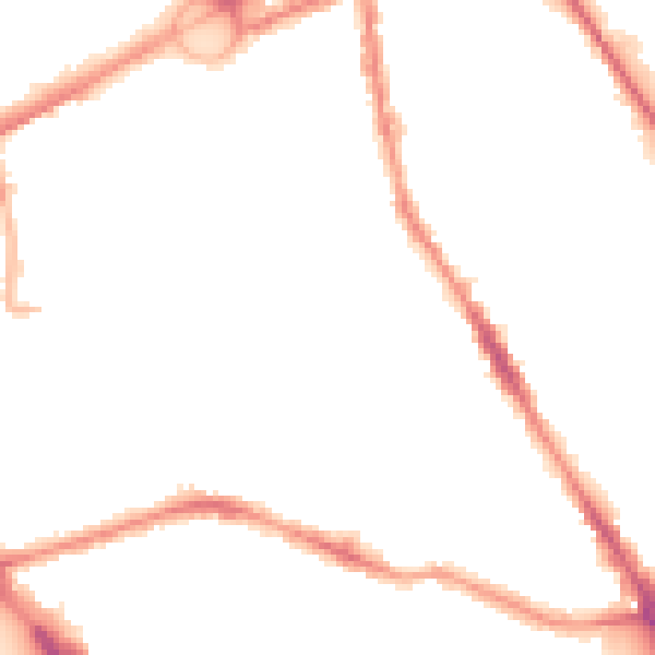Night-time road noise heatmap for L21 8QR