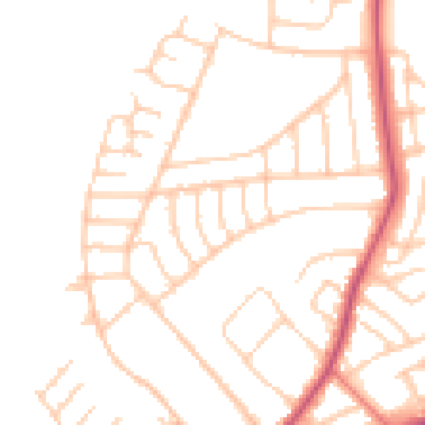 Daytime road noise heatmap for L21 9LB