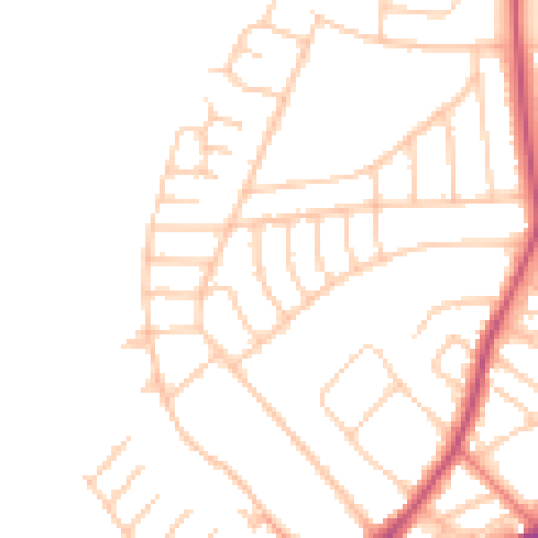 Daytime road noise heatmap for L21 9LH