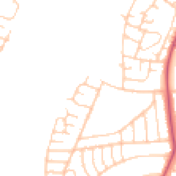 Daytime road noise heatmap for L21 9LP