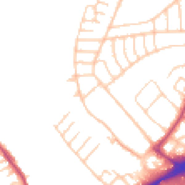 Daytime road noise heatmap for L21 9NH