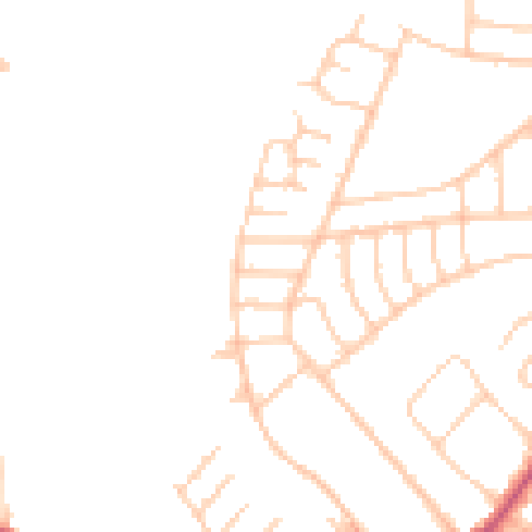 Daytime road noise heatmap for L21 9NN