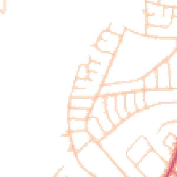 Daytime road noise heatmap for L21 9NP