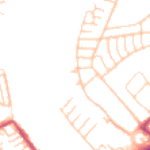 Daytime road noise heatmap for L21 9NQ