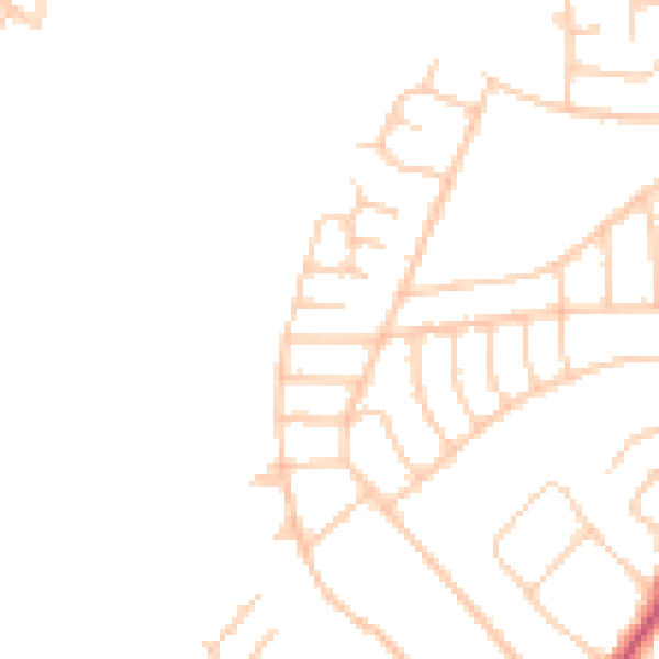 Daytime road noise heatmap for L21 9NW