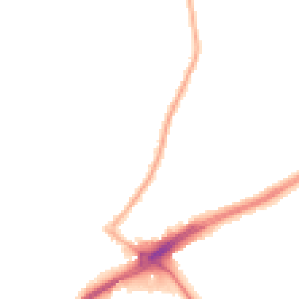 Night-time road noise heatmap for L21 9PF