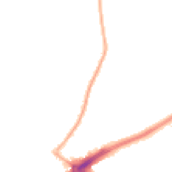 Night-time road noise heatmap for L21 9PR