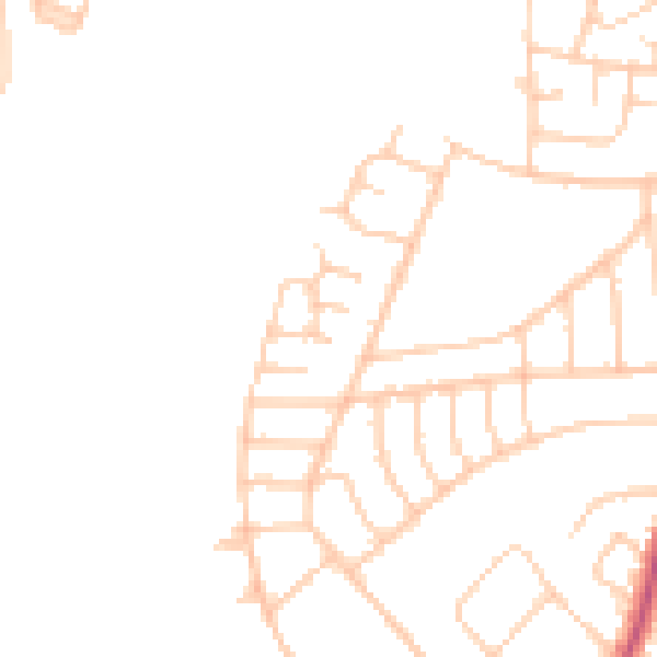 Daytime road noise heatmap for L21 9PZ