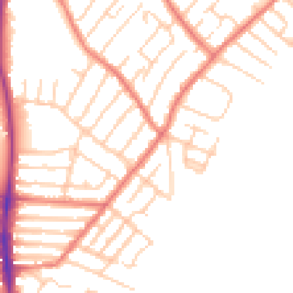 Daytime road noise heatmap for L23 0QF