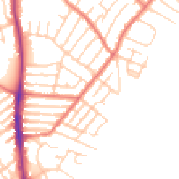 Daytime road noise heatmap for L23 0QG