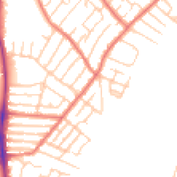 Daytime road noise heatmap for L23 0QQ