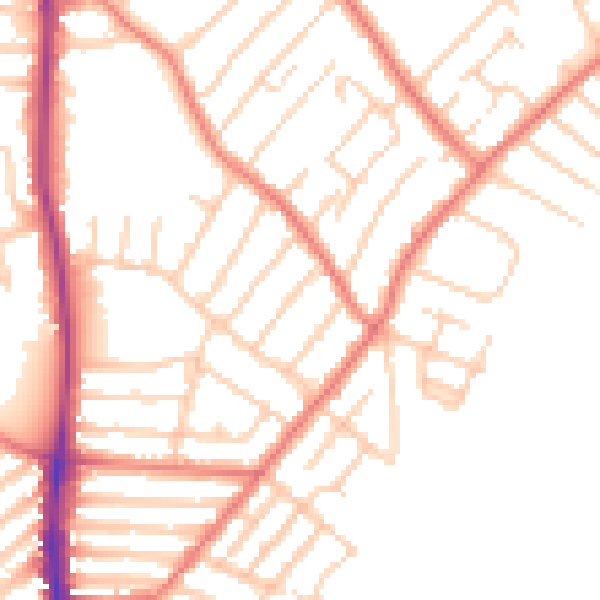 Daytime road noise heatmap for L23 0RD