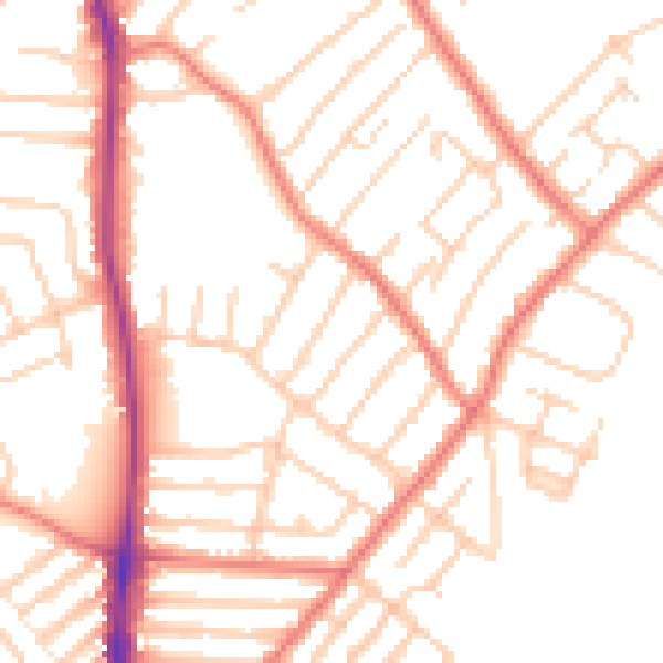 Daytime road noise heatmap for L23 0RF